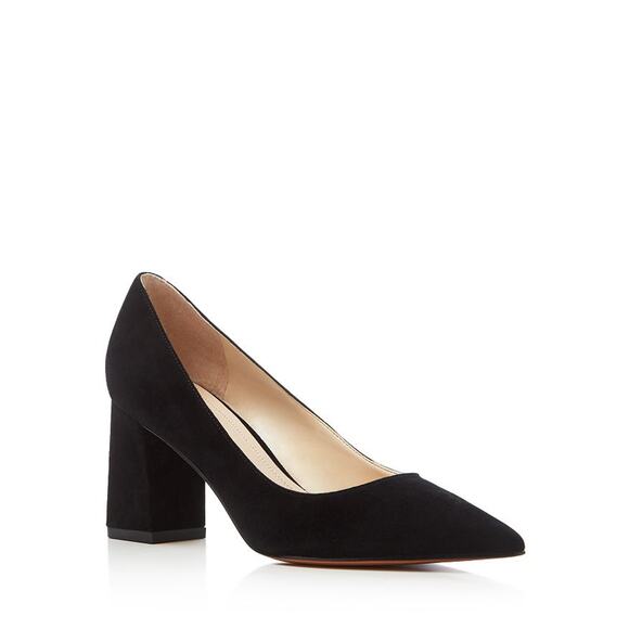 Marc Fisher 'Zala' Black Suede Pointed Toe Pumps Size 7 - Picture 1 of 5